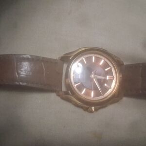 Bulova Gold and Brown Men's Watch